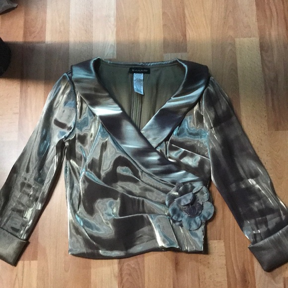 Bahari Tops - Beautiful Gold Shimmer Blouse Bahari Tops - Beautiful Gold Shimmer Blouse